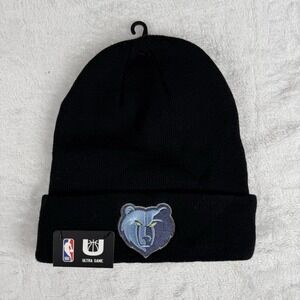 Memphis Grizzlies NBA Ultra Game Beanie OSFM Black New Acrylic $20